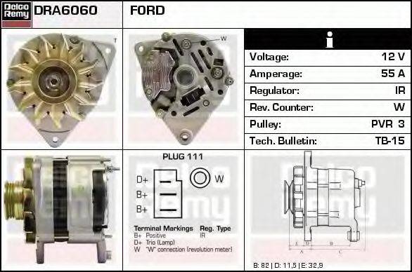 DELCO REMY DRA6060 Генератор