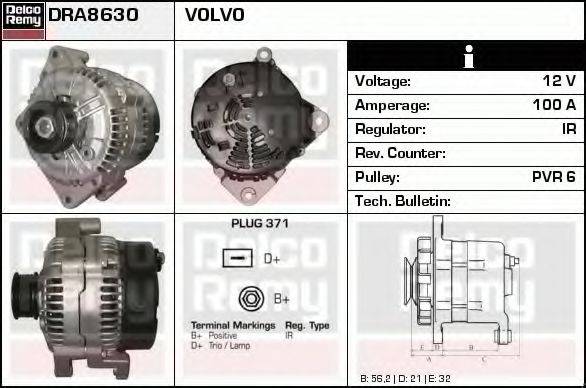 DELCO REMY DRA8630 Генератор