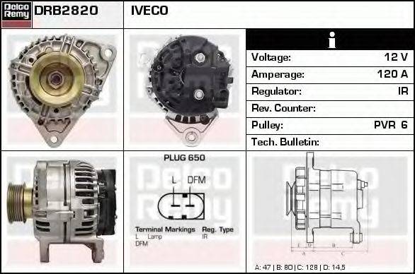 DELCO REMY DRB2820 Генератор