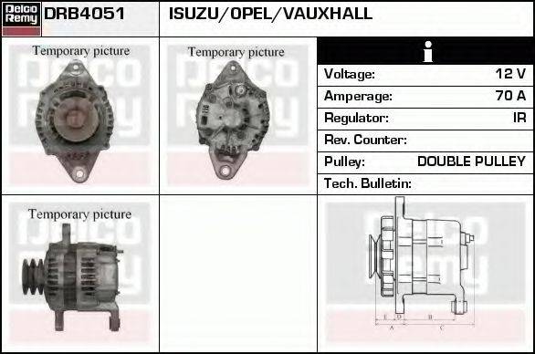 DELCO REMY DRB4051 Генератор