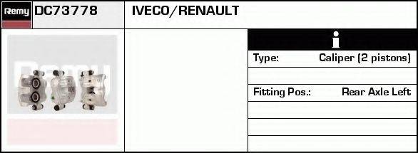 DELCO REMY DC73778 Гальмівний супорт