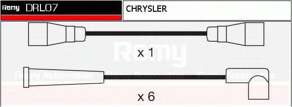 DELCO REMY DRL07 Комплект дротів запалювання