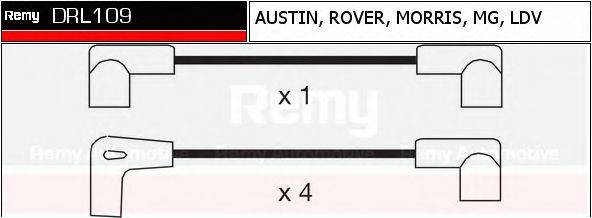 DELCO REMY DRL109 Комплект дротів запалювання