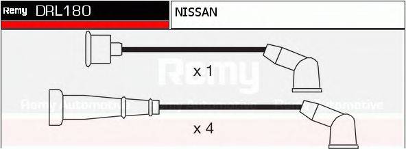 DELCO REMY DRL180 Комплект дротів запалювання