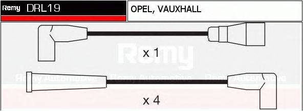 DELCO REMY DRL19 Комплект дротів запалювання