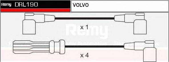 DELCO REMY DRL190 Комплект дротів запалювання