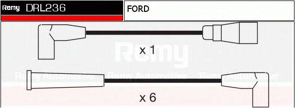 DELCO REMY DRL236 Комплект дротів запалювання