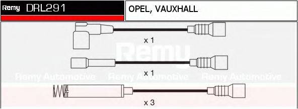 DELCO REMY DRL291 Комплект дротів запалювання