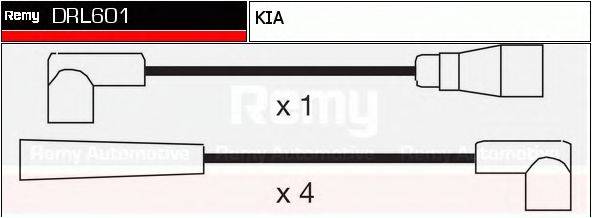 DELCO REMY DRL601 Комплект дротів запалювання