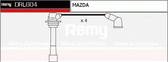 DELCO REMY DRL604 Комплект дротів запалювання