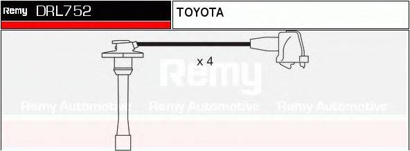 DELCO REMY DRL752 Комплект дротів запалювання