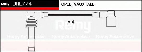 DELCO REMY DRL774 Комплект дротів запалювання