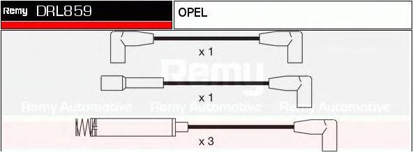 DELCO REMY DRL859 Комплект дротів запалювання