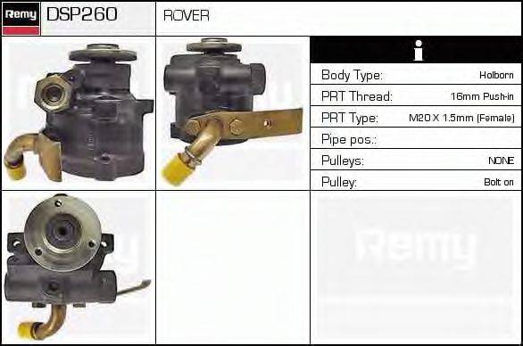 DELCO REMY DSP260 Гідравлічний насос, кермо