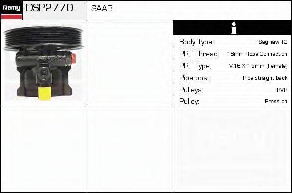 DELCO REMY DSP2770 Гідравлічний насос, кермо