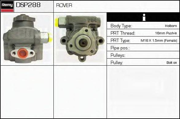 DELCO REMY DSP288 Гідравлічний насос, кермо