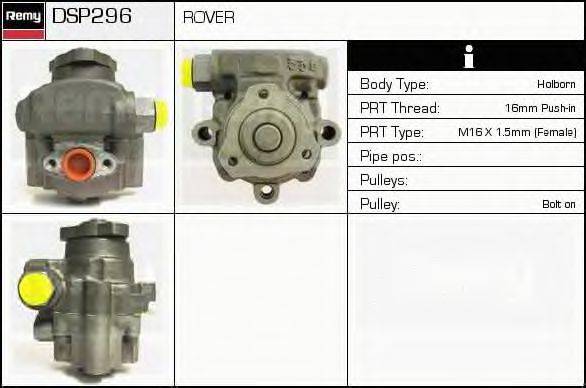 DELCO REMY DSP296 Гідравлічний насос, кермо