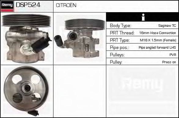 DELCO REMY DSP524 Гідравлічний насос, кермо