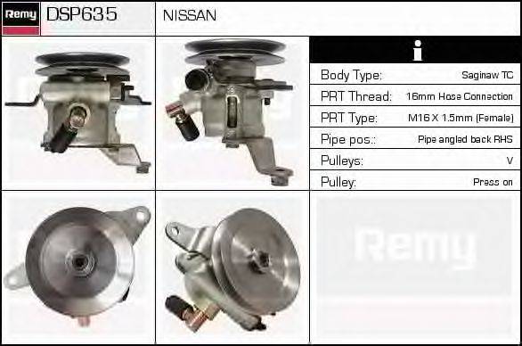 DELCO REMY DSP635 Гідравлічний насос, кермо