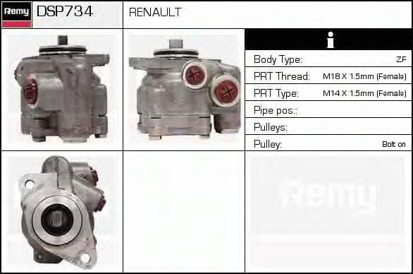 DELCO REMY DSP734 Гідравлічний насос, кермо