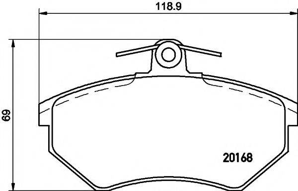 PAGID T5051 Комплект гальмівних колодок, дискове гальмо