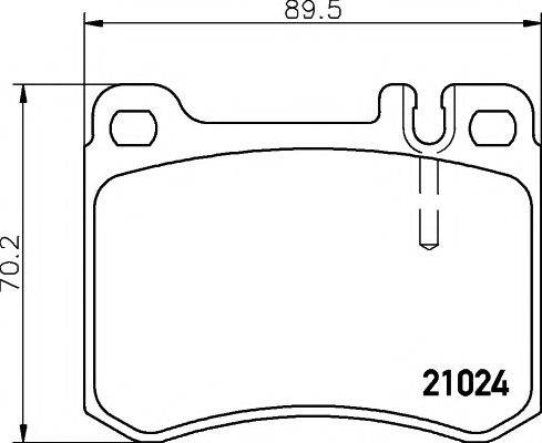 PAGID T1054 Комплект гальмівних колодок, дискове гальмо