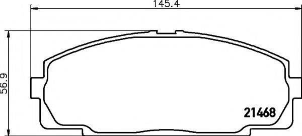 PAGID T3083 Комплект гальмівних колодок, дискове гальмо