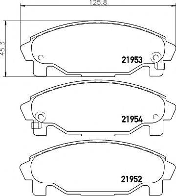 PAGID T3090 Комплект гальмівних колодок, дискове гальмо