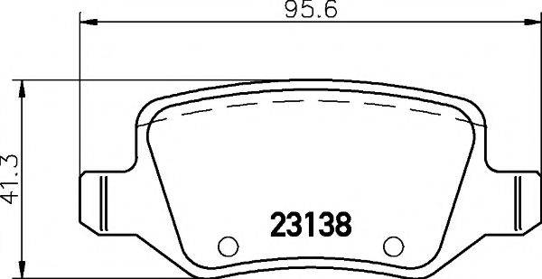 PAGID T5130 Комплект гальмівних колодок, дискове гальмо