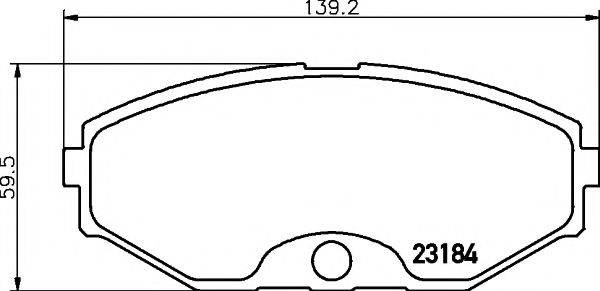 PAGID T1479 Комплект гальмівних колодок, дискове гальмо