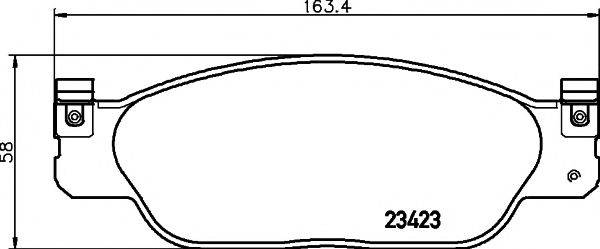 PAGID T5132 Комплект гальмівних колодок, дискове гальмо