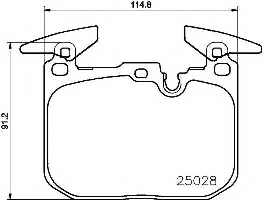 PAGID T2440 Комплект гальмівних колодок, дискове гальмо