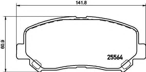 PAGID T2194 Комплект гальмівних колодок, дискове гальмо