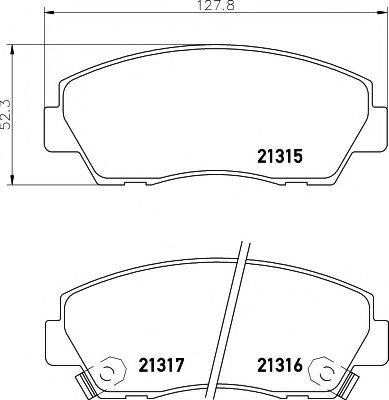 PAGID T1946 Комплект гальмівних колодок, дискове гальмо