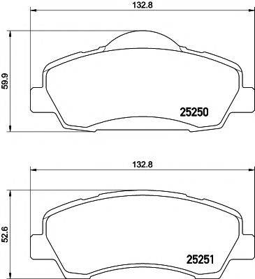 PAGID T2244 Комплект гальмівних колодок, дискове гальмо