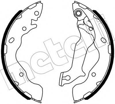 METELLI 530533 Комплект гальмівних колодок