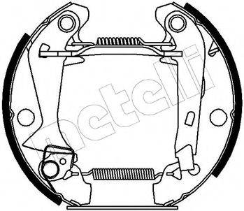 METELLI 510044 Комплект гальмівних колодок