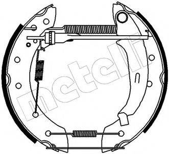 METELLI 510161 Комплект гальмівних колодок