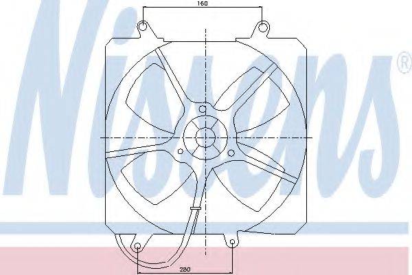 NISSENS 85095 Вентилятор, охолодження двигуна