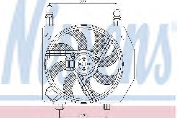 NISSENS 85172 Вентилятор, охолодження двигуна