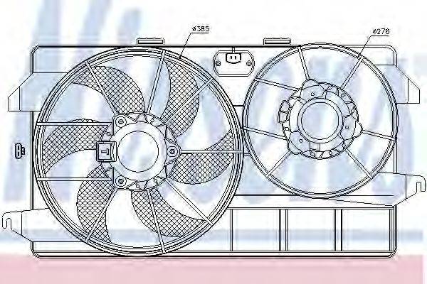 NISSENS 85262 Вентилятор, охолодження двигуна