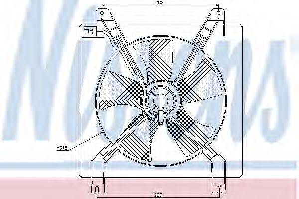 NISSENS 85355 Вентилятор, охолодження двигуна