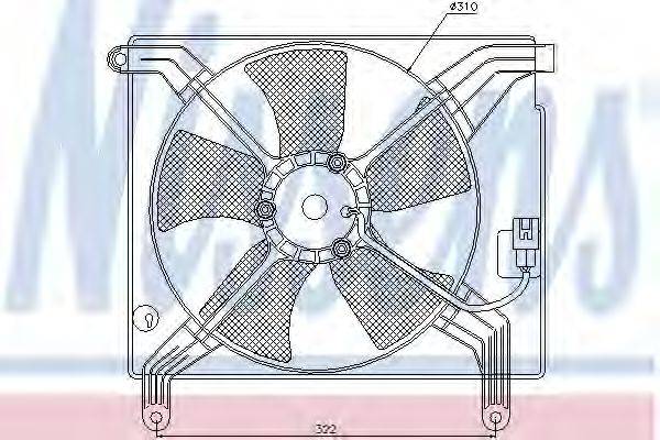 NISSENS 85358 Вентилятор, охолодження двигуна