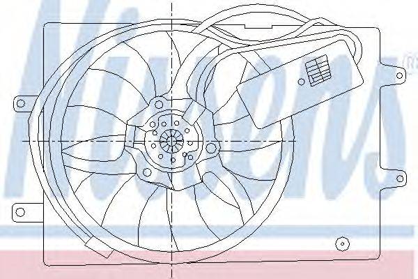 NISSENS 85429 Вентилятор, охолодження двигуна