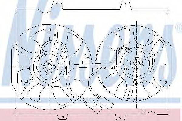 NISSENS 85446 Вентилятор, охолодження двигуна