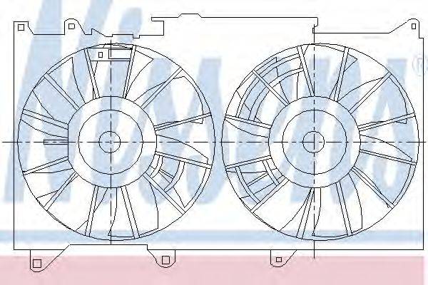NISSENS 85487 Вентилятор, охолодження двигуна