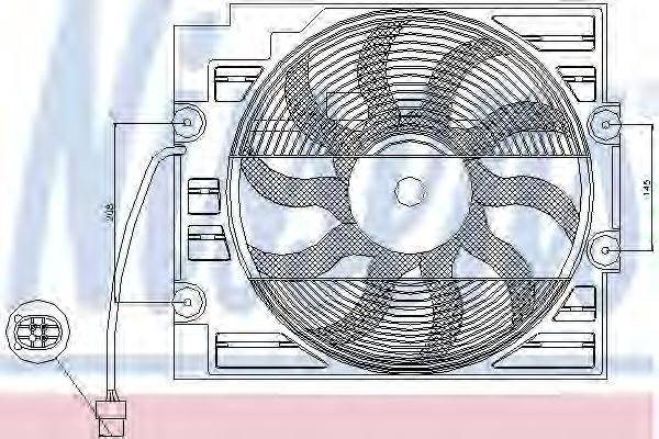 NISSENS 85629 Вентилятор, конденсатор кондиціонера