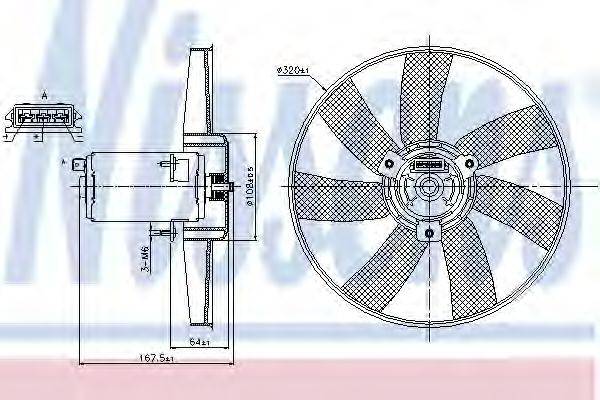 NISSENS 85677 Вентилятор, охолодження двигуна