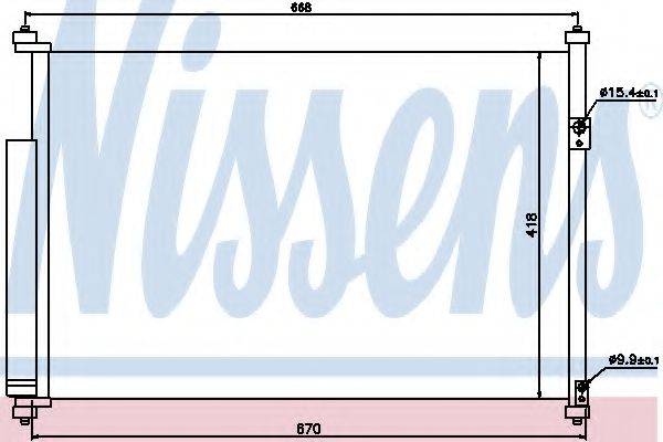 NISSENS 940012 Конденсатор, кондиціонер