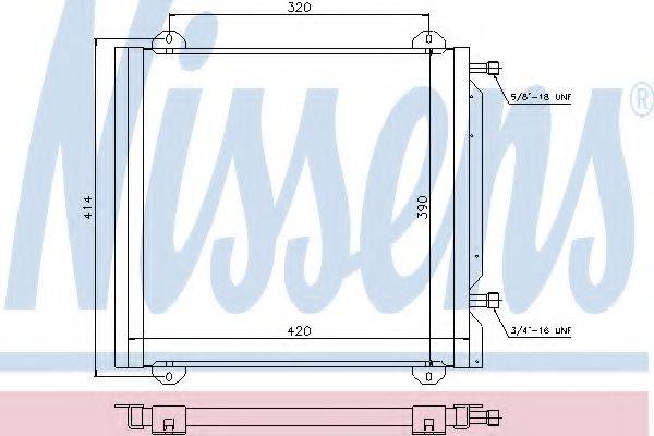 NISSENS 940026 Конденсатор, кондиціонер